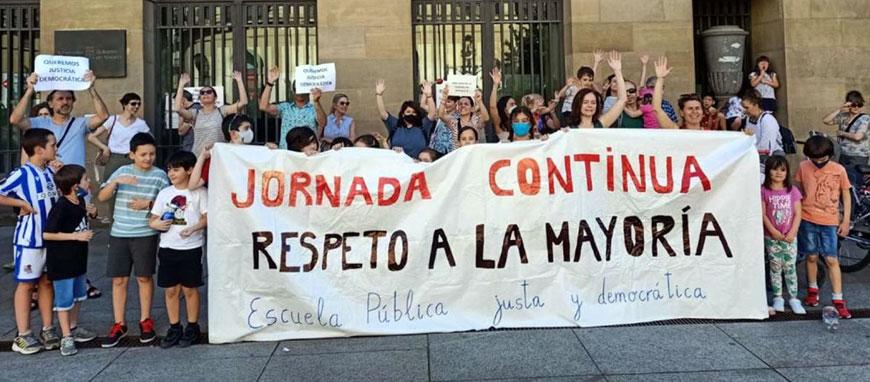 Un colegio de Pamplona gana a Gimeno en los tribunales y mantendrá la jornada continua